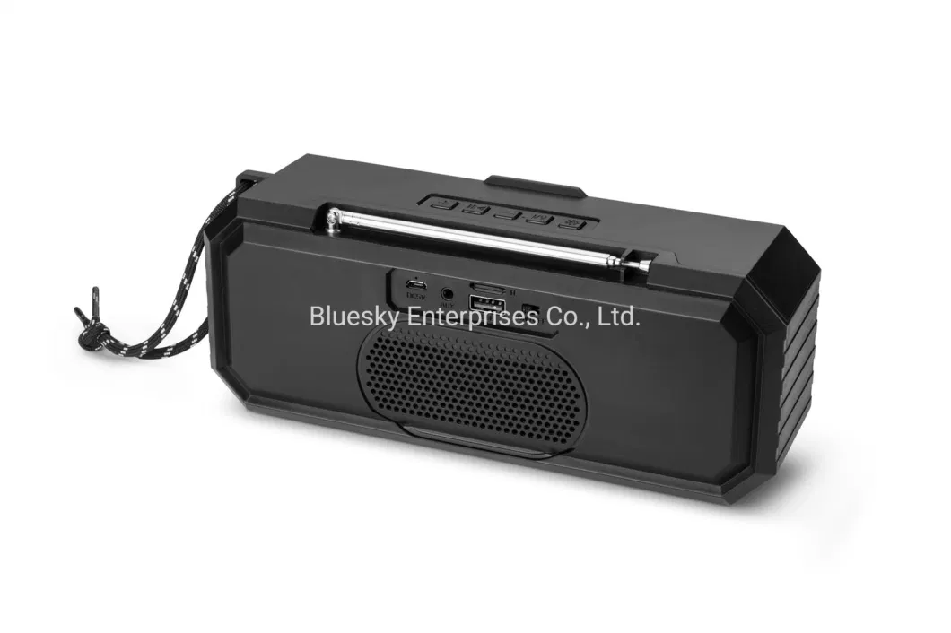 OEM Twu30 Deep Bass Sound Portable Wireless Speakers Long Playtime Built-in Mic Outdoor Tws Support TF USB MP3 Player FM Radio Bluetooth Speaker