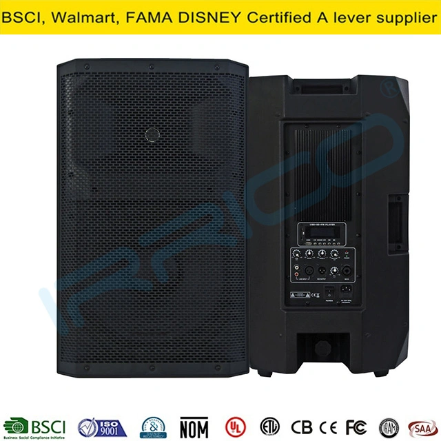 Professional Audio 6000watts 15inch Active Subwoofer Portable Speaker 2CH PA Speaker System for Live Broadcast and Other Bocina