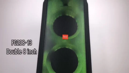 Brazil Top Sale Speaker Party Sound System for Tower DJ Portable PA Speaker Dual 8 Inch Disco Light Wireless Portable Bluetooth Speaker